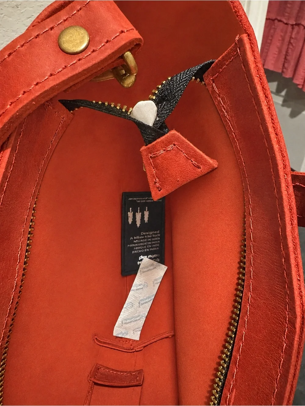 Portland Leather Mini Crossbody Zip Leather Tote
